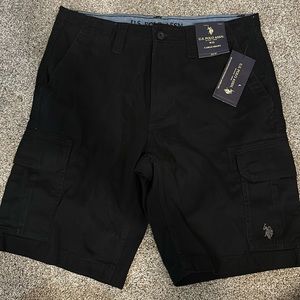 Polo cargo shorts brand new with tags black size 32